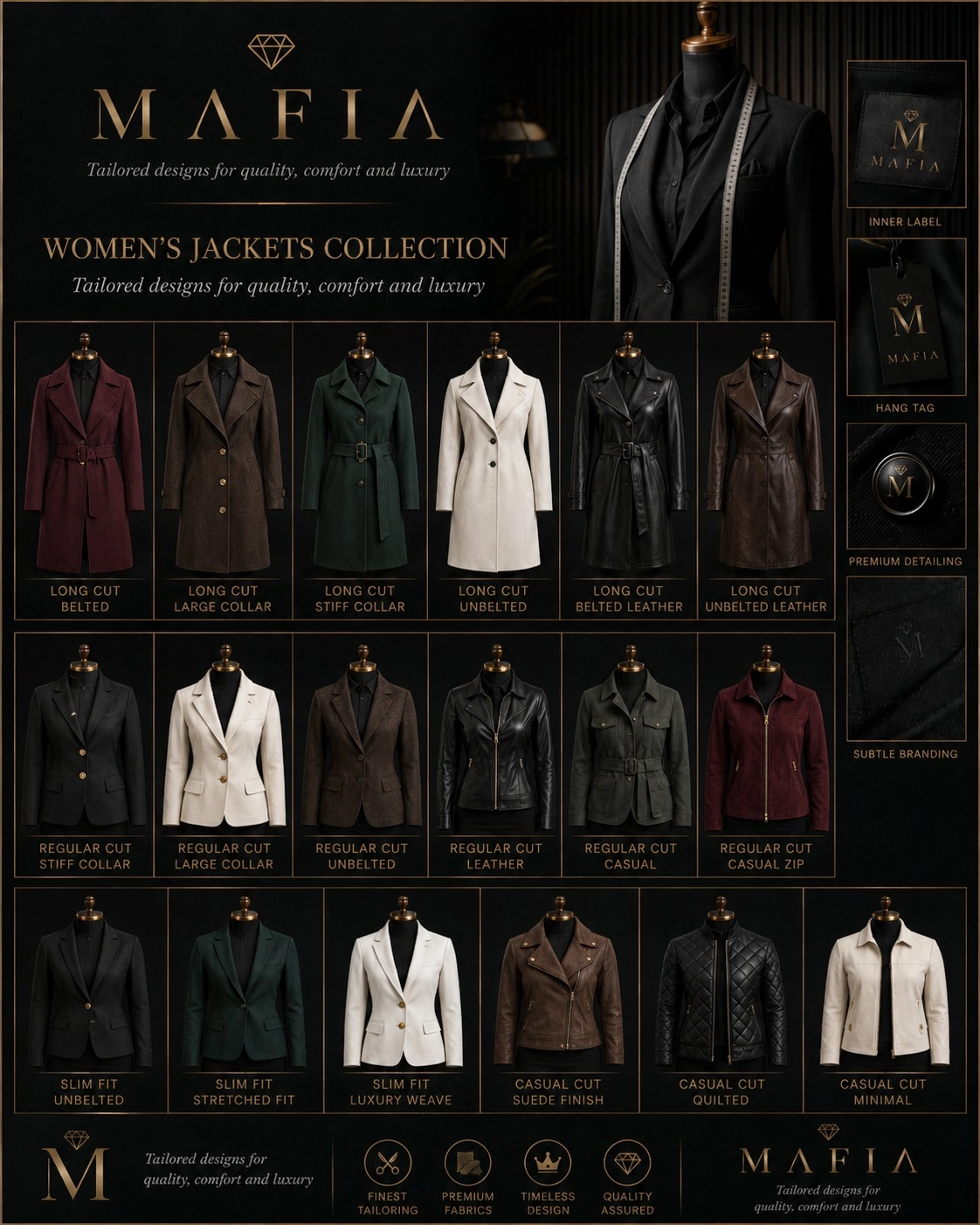 MAFIA women's leather coats collection