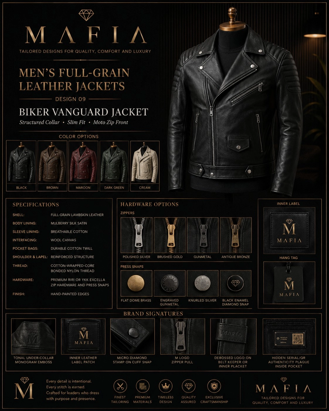 Biker Vanguard Jacket — Design 09