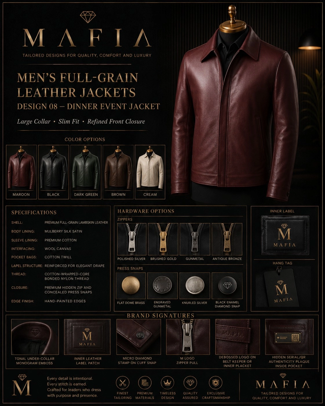 Men's Dinner Event Jacket — Design 08