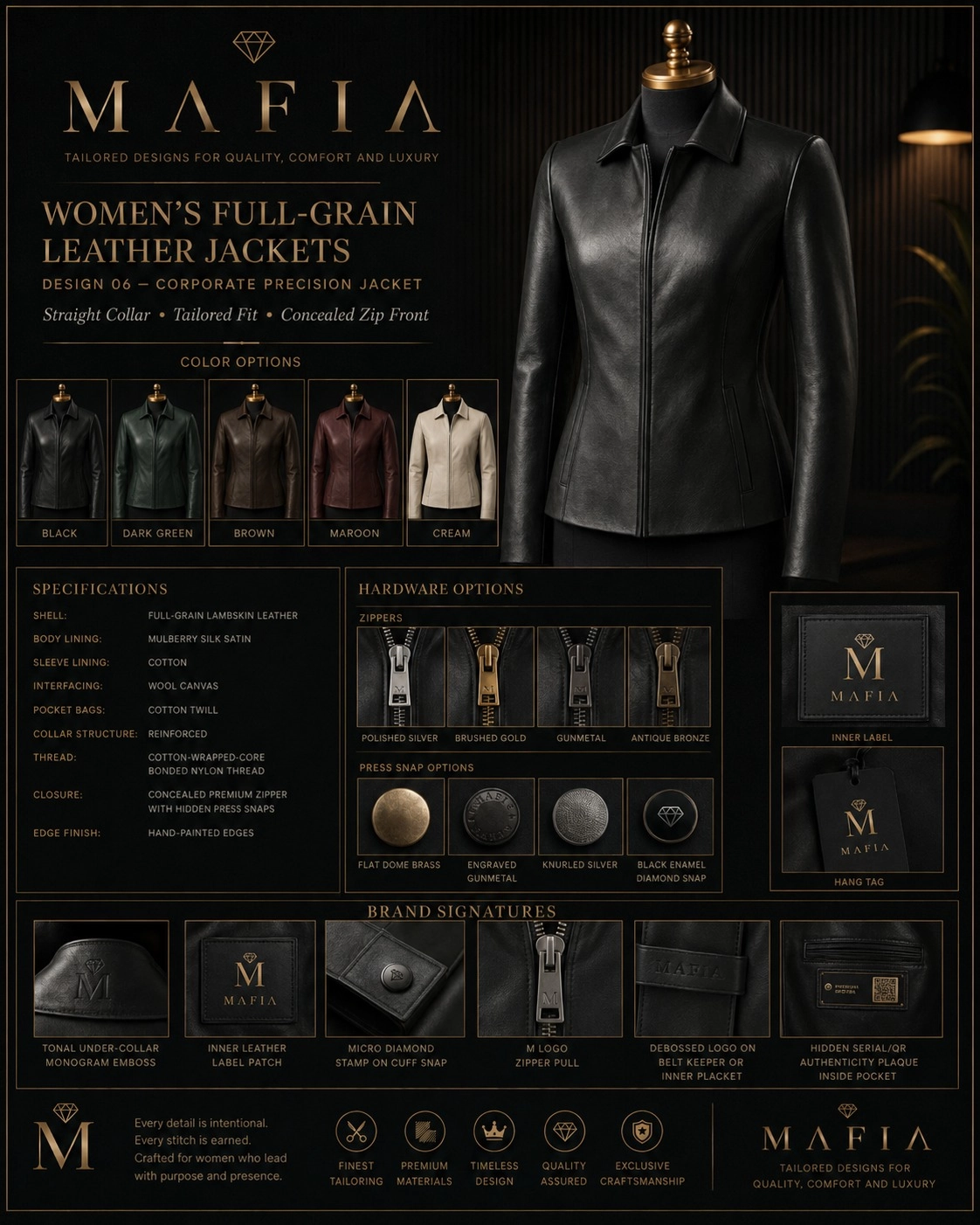Women's Corporate Precision Jacket — Design 06